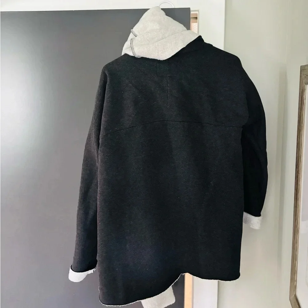 Anthropologie Sanctuary Unstructured Gray Sweatshirt Jacket - Picture 4 of 4